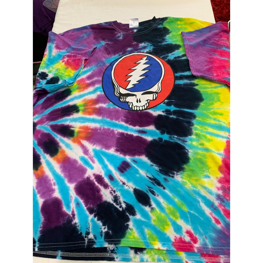 VTG 90s Grateful Dead Colortone Dye Graphic T-shirt Size 2XL